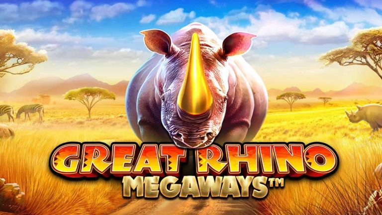 รีวิวเกมสล็อต Great Rhino Megaways สล็อตแรดขาว