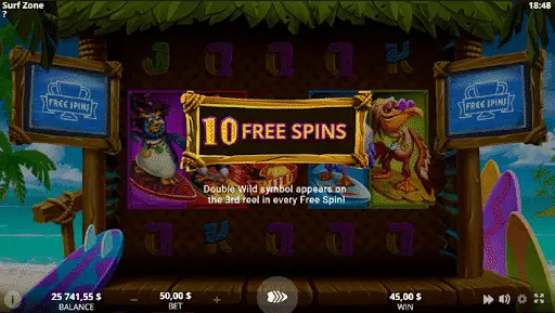 FREE SPINS Surfers